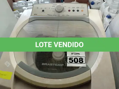 LOTE 508 - 01 MÁQUINA DE LAVAR ROUPAS MARCA BRASTEMP 11KG 127V. (NO ESTADO) ATENÇÃO! FAZER A VISITAÇÃO ANTES DE ARREMATAR, NÃO SABEMOS SE FUNCIONA. LEILÃO NÃO TEM GARANTIA E NEM DEVOLUÇÃO, SUJEITO A POSSÍVEIS AVARIAS VISÍVEIS/OCULTAS E/OU AUSÊNCIA DE COMPONENTES.