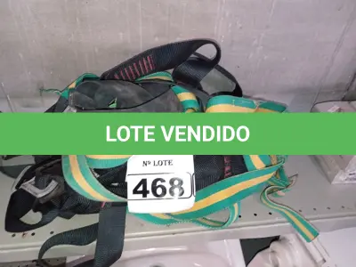 LOTE 468 - 05 CINTOS DE SEGURANÇA NO TRABALHO. (NO ESTADO) ATENÇÃO! FAZER A VISITAÇÃO ANTES DE ARREMATAR, NÃO SABEMOS SE FUNCIONA. LEILÃO NÃO TEM GARANTIA E NEM DEVOLUÇÃO, SUJEITO A POSSÍVEIS AVARIAS VISÍVEIS/OCULTAS E/OU AUSÊNCIA DE COMPONENTES.