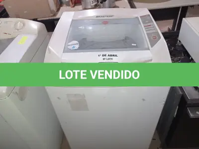 LOTE 427 - 01 LAVADORA MARCA BRASTEMP 10KG 220V. (NO ESTADO) ATENÇÃO! FAZER A VISITAÇÃO ANTES DE ARREMATAR, NÃO SABEMOS SE FUNCIONA. LEILÃO NÃO TEM GARANTIA E NEM DEVOLUÇÃO, SUJEITO A POSSÍVEIS AVARIAS VISÍVEIS/OCULTAS E/OU AUSÊNCIA DE COMPONENTES.