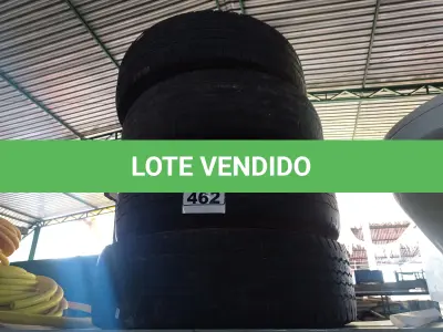LOTE 462 - 04 PNEUS USADOS MEDIDAS DIVERSAS. (NO ESTADO) ATENÇÃO! FAZER A VISITAÇÃO ANTES DE ARREMATAR, NÃO SABEMOS SE FUNCIONA. LEILÃO NÃO TEM GARANTIA E NEM DEVOLUÇÃO, SUJEITO A POSSÍVEIS AVARIAS VISÍVEIS/OCULTAS E/OU AUSÊNCIA DE COMPONENTES.