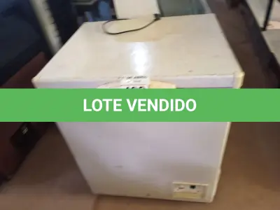 LOTE 492 - 01 FREEZER HORIZONTAL COM 01 TAMPA 220V. (NO ESTADO) ATENÇÃO! FAZER A VISITAÇÃO ANTES DE ARREMATAR, NÃO SABEMOS SE FUNCIONA. LEILÃO NÃO TEM GARANTIA E NEM DEVOLUÇÃO, SUJEITO A POSSÍVEIS AVARIAS VISÍVEIS/OCULTAS E/OU AUSÊNCIA DE COMPONENTES.