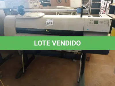 LOTE 495 - 01 PLOTTER MARCA CANON MODELO IPF 710.  (NO ESTADO) ATENÇÃO! FAZER A VISITAÇÃO ANTES DE ARREMATAR, NÃO SABEMOS SE FUNCIONA. LEILÃO NÃO TEM GARANTIA E NEM DEVOLUÇÃO, SUJEITO A POSSÍVEIS AVARIAS VISÍVEIS/OCULTAS E/OU AUSÊNCIA DE COMPONENTES.
