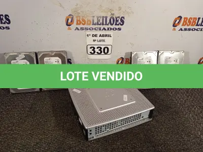 LOTE 330 - 01 MINI CPU E 04 HARD DISC MARCAS E MODELOS DIVERSOS. (NO ESTADO) ATENÇÃO! FAZER A VISITAÇÃO ANTES DE ARREMATAR, NÃO SABEMOS SE FUNCIONA. LEILÃO NÃO TEM GARANTIA E NEM DEVOLUÇÃO, SUJEITO A POSSÍVEIS AVARIAS VISÍVEIS/OCULTAS E/OU AUSÊNCIA DE COMPONENTES.