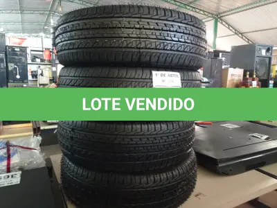 LOTE 372 - 04 PNEUS REMOLD 186/65/15. (NO ESTADO) ATENÇÃO! FAZER A VISITAÇÃO ANTES DE ARREMATAR, NÃO SABEMOS SE FUNCIONA. LEILÃO NÃO TEM GARANTIA E NEM DEVOLUÇÃO, SUJEITO A POSSÍVEIS AVARIAS VISÍVEIS/OCULTAS E/OU AUSÊNCIA DE COMPONENTES.