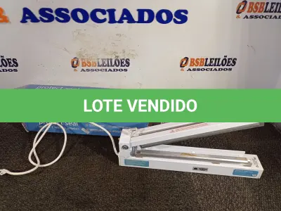 LOTE 313 - 01 SELADORA. (NO ESTADO) ATENÇÃO! FAZER A VISITAÇÃO ANTES DE ARREMATAR, NÃO SABEMOS SE FUNCIONA. LEILÃO NÃO TEM GARANTIA E NEM DEVOLUÇÃO, SUJEITO A POSSÍVEIS AVARIAS VISÍVEIS/OCULTAS E/OU AUSÊNCIA DE COMPONENTES.