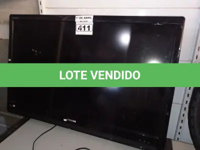 LOTE 411 - 01 TV MARCA TOSHIBA 42” POL. PARA RETIRADA DE PEÇAS. (NO ESTADO) ATENÇÃO! FAZER A VISITAÇÃO ANTES DE ARREMATAR, NÃO SABEMOS SE FUNCIONA. LEILÃO NÃO TEM GARANTIA E NEM DEVOLUÇÃO, SUJEITO A POSSÍVEIS AVARIAS VISÍVEIS/OCULTAS E/OU AUSÊNCIA DE COMPONENTES.