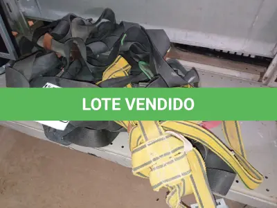 LOTE 460 - 05 CINTOS DE SEGURANÇA NO TRABALHO. (NO ESTADO) ATENÇÃO! FAZER A VISITAÇÃO ANTES DE ARREMATAR, NÃO SABEMOS SE FUNCIONA. LEILÃO NÃO TEM GARANTIA E NEM DEVOLUÇÃO, SUJEITO A POSSÍVEIS AVARIAS VISÍVEIS/OCULTAS E/OU AUSÊNCIA DE COMPONENTES.