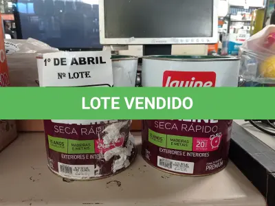 LOTE 251 - 02 GALÕES DE ESMALTE SINTÉTICO IQUINE DIALINE 3,6L NA COR VERDE COLONIAL. (NO ESTADO) ATENÇÃO! FAZER A VISITAÇÃO ANTES DE ARREMATAR, NÃO SABEMOS SE FUNCIONA. LEILÃO NÃO TEM GARANTIA E NEM DEVOLUÇÃO, SUJEITO A POSSÍVEIS AVARIAS VISÍVEIS/OCULTAS E/OU AUSÊNCIA DE COMPONENTES.