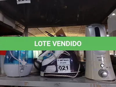 LOTE 021 - 05 UMIDIFICADORES S DE AR E 01 FERRO DE PASSAR A VAPOR MARCAS E MODELOS DIVERSOS. (NO ESTADO) ATENÇÃO! FAZER A VISITAÇÃO ANTES DE ARREMATAR, NÃO SABEMOS SE FUNCIONA. LEILÃO NÃO TEM GARANTIA E NEM DEVOLUÇÃO, SUJEITO A POSSÍVEIS AVARIAS VISÍVEIS/OCULTAS E/OU AUSÊNCIA DE COMPONENTES.