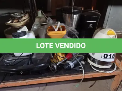 LOTE 016 - 01 LOTE COM UTENSÍLIOS DIVERSOS. (NO ESTADO) ATENÇÃO! FAZER A VISITAÇÃO ANTES DE ARREMATAR, NÃO SABEMOS SE FUNCIONA. LEILÃO NÃO TEM GARANTIA E NEM DEVOLUÇÃO, SUJEITO A POSSÍVEIS AVARIAS VISÍVEIS/OCULTAS E/OU AUSÊNCIA DE COMPONENTES.
