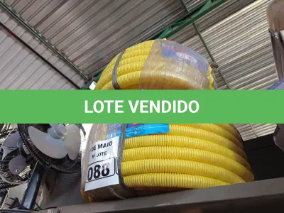LOTE 088 - 02 ROLOS DE MANGUEIRA CORRUGADA. (NO ESTADO) ATENÇÃO! FAZER A VISITAÇÃO ANTES DE ARREMATAR, NÃO SABEMOS SE FUNCIONA. LEILÃO NÃO TEM GARANTIA E NEM DEVOLUÇÃO, SUJEITO A POSSÍVEIS AVARIAS VISÍVEIS/OCULTAS E/OU AUSÊNCIA DE COMPONENTES.