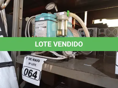 LOTE 064 - 01 BOMBA DE VÁCUO MARCA DIA-PUMP. (NO ESTADO) ATENÇÃO! FAZER A VISITAÇÃO ANTES DE ARREMATAR, NÃO SABEMOS SE FUNCIONA. LEILÃO NÃO TEM GARANTIA E NEM DEVOLUÇÃO, SUJEITO A POSSÍVEIS AVARIAS VISÍVEIS/OCULTAS E/OU AUSÊNCIA DE COMPONENTES.