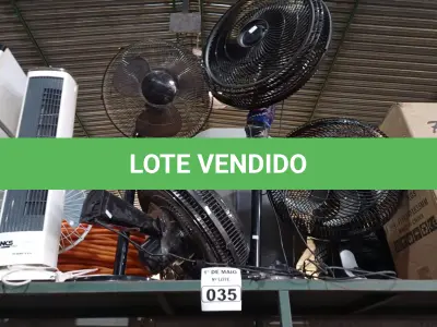 LOTE 035 - 06 VENTILADORES MARCAS E MODELOS DIVERSOS. (NO ESTADO) ATENÇÃO! FAZER A VISITAÇÃO ANTES DE ARREMATAR, NÃO SABEMOS SE FUNCIONA. LEILÃO NÃO TEM GARANTIA E NEM DEVOLUÇÃO, SUJEITO A POSSÍVEIS AVARIAS VISÍVEIS/OCULTAS E/OU AUSÊNCIA DE COMPONENTES.