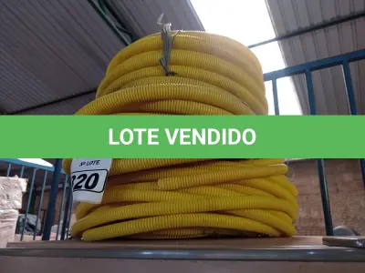 LOTE 320 - 03 ROLOS DE MANGUEIRA CORRUGADA. (NO ESTADO) ATENÇÃO! FAZER A VISITAÇÃO ANTES DE ARREMATAR, NÃO SABEMOS SE FUNCIONA. LEILÃO NÃO TEM GARANTIA E NEM DEVOLUÇÃO, SUJEITO A POSSÍVEIS AVARIAS VISÍVEIS/OCULTAS E/OU AUSÊNCIA DE COMPONENTES.