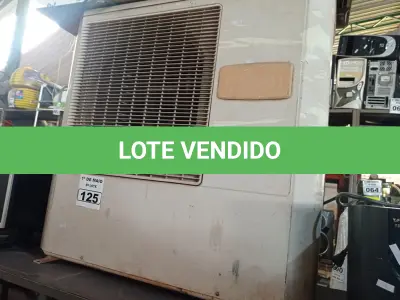 LOTE 125 - 01 AR CONDICIONADO MARCA FUJITSU. (NO ESTADO) ATENÇÃO! FAZER A VISITAÇÃO ANTES DE ARREMATAR, NÃO SABEMOS SE FUNCIONA. LEILÃO NÃO TEM GARANTIA E NEM DEVOLUÇÃO, SUJEITO A POSSÍVEIS AVARIAS VISÍVEIS/OCULTAS E/OU AUSÊNCIA DE COMPONENTES.