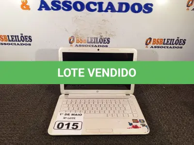 LOTE 015 - 01 NOTEBOOK MARCA HP. (NO ESTADO) ATENÇÃO! FAZER A VISITAÇÃO ANTES DE ARREMATAR, NÃO SABEMOS SE FUNCIONA. LEILÃO NÃO TEM GARANTIA E NEM DEVOLUÇÃO, SUJEITO A POSSÍVEIS AVARIAS VISÍVEIS/OCULTAS E/OU AUSÊNCIA DE COMPONENTES.