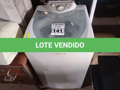 LOTE 141 - 01 LAVADORA SUPER JATO 5KG ELETRÔNICA MARCA CÔNSUL 220V. (NO ESTADO) ATENÇÃO! FAZER A VISITAÇÃO ANTES DE ARREMATAR, NÃO SABEMOS SE FUNCIONA. LEILÃO NÃO TEM GARANTIA E NEM DEVOLUÇÃO, SUJEITO A POSSÍVEIS AVARIAS VISÍVEIS/OCULTAS E/OU AUSÊNCIA DE COMPONENTES.