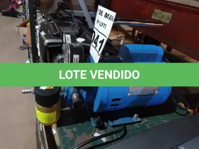 LOTE 041 - 01 BOMBA DE VÁCUO MARCA PRISMATEC 127/220V. (NO ESTADO) ATENÇÃO! FAZER A VISITAÇÃO ANTES DE ARREMATAR, NÃO SABEMOS SE FUNCIONA. LEILÃO NÃO TEM GARANTIA E NEM DEVOLUÇÃO, SUJEITO A POSSÍVEIS AVARIAS VISÍVEIS/OCULTAS E/OU AUSÊNCIA DE COMPONENTES.