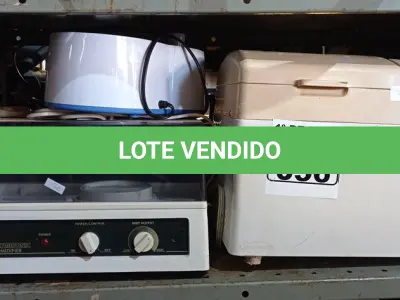 LOTE 056 - 01 PANELA DE FAZER PÃO E 03 UMIDIFICADORES DE AR MARCAS E MODELOS DIVERSOS. (NO ESTADO) ATENÇÃO! FAZER A VISITAÇÃO ANTES DE ARREMATAR, NÃO SABEMOS SE FUNCIONA. LEILÃO NÃO TEM GARANTIA E NEM DEVOLUÇÃO, SUJEITO A POSSÍVEIS AVARIAS VISÍVEIS/OCULTAS E/OU AUSÊNCIA DE COMPONENTES.