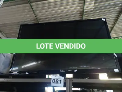 LOTE 081 - 01 TV MARCA PHILCO PARA RETIRADA DE PEÇAS. (NO ESTADO) ATENÇÃO! FAZER A VISITAÇÃO ANTES DE ARREMATAR, NÃO SABEMOS SE FUNCIONA. LEILÃO NÃO TEM GARANTIA E NEM DEVOLUÇÃO, SUJEITO A POSSÍVEIS AVARIAS VISÍVEIS/OCULTAS E/OU AUSÊNCIA DE COMPONENTES.