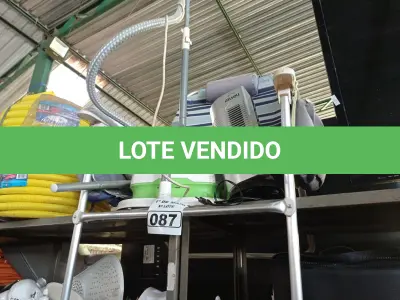 LOTE 087 - 01 CADEIRA DE PRAIA, 01 PASSADEIRA A VAPOR E 01 VENTILADOR. (NO ESTADO) ATENÇÃO! FAZER A VISITAÇÃO ANTES DE ARREMATAR, NÃO SABEMOS SE FUNCIONA. LEILÃO NÃO TEM GARANTIA E NEM DEVOLUÇÃO, SUJEITO A POSSÍVEIS AVARIAS VISÍVEIS/OCULTAS E/OU AUSÊNCIA DE COMPONENTES.