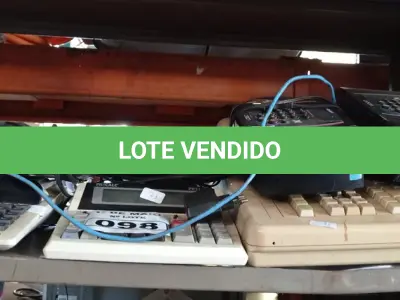 LOTE 098 - 02 RELÓGIOS DE PONTO E VÁRIAS CALCULADORAS MARCAS E MODELOS DIVERSOS. (NO ESTADO) ATENÇÃO! FAZER A VISITAÇÃO ANTES DE ARREMATAR, NÃO SABEMOS SE FUNCIONA. LEILÃO NÃO TEM GARANTIA E NEM DEVOLUÇÃO, SUJEITO A POSSÍVEIS AVARIAS VISÍVEIS/OCULTAS E/OU AUSÊNCIA DE COMPONENTES.
