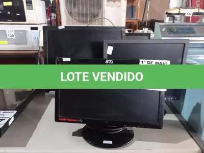 LOTE 146 - 06 MONITORES MARCAS E MODELOS DIVERSOS PARA RETIRADA DE PEÇAS. (NO ESTADO) ATENÇÃO! FAZER A VISITAÇÃO ANTES DE ARREMATAR, NÃO SABEMOS SE FUNCIONA. LEILÃO NÃO TEM GARANTIA E NEM DEVOLUÇÃO, SUJEITO A POSSÍVEIS AVARIAS VISÍVEIS/OCULTAS E/OU AUSÊNCIA DE COMPONENTES.