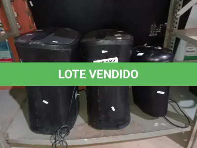 LOTE 067 - 03 FRAGMENTADORAS DE PAPEL MARCAS E MODELOS DIVERSOS. (NO ESTADO) ATENÇÃO! FAZER A VISITAÇÃO ANTES DE ARREMATAR, NÃO SABEMOS SE FUNCIONA. LEILÃO NÃO TEM GARANTIA E NEM DEVOLUÇÃO, SUJEITO A POSSÍVEIS AVARIAS VISÍVEIS/OCULTAS E/OU AUSÊNCIA DE COMPONENTES.