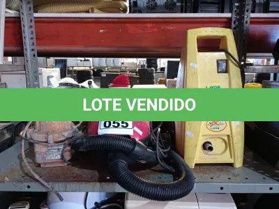 LOTE 055 - 01 LAVADORA DE ALTA PRESSÃO, 01 ASPIRADOR DE PÓ E 01 BOMBA D’ÁGUA ANALGER. (NO ESTADO) ATENÇÃO! FAZER A VISITAÇÃO ANTES DE ARREMATAR, NÃO SABEMOS SE FUNCIONA. LEILÃO NÃO TEM GARANTIA E NEM DEVOLUÇÃO, SUJEITO A POSSÍVEIS AVARIAS VISÍVEIS/OCULTAS E/OU AUSÊNCIA DE COMPONENTES.