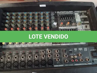 LOTE 167 - 01 MESA DE SOM AMPLIFICADA EUROPOWER PMP 1280S. (NO ESTADO) ATENÇÃO! FAZER A VISITAÇÃO ANTES DE ARREMATAR, NÃO SABEMOS SE FUNCIONA. LEILÃO NÃO TEM GARANTIA E NEM DEVOLUÇÃO, SUJEITO A POSSÍVEIS AVARIAS VISÍVEIS/OCULTAS E/OU AUSÊNCIA DE COMPONENTES.
