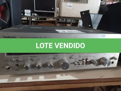 LOTE 159 - 01 RECEIVER TECHNICS AS-T550. (NO ESTADO) ATENÇÃO! FAZER A VISITAÇÃO ANTES DE ARREMATAR, NÃO SABEMOS SE FUNCIONA. LEILÃO NÃO TEM GARANTIA E NEM DEVOLUÇÃO, SUJEITO A POSSÍVEIS AVARIAS VISÍVEIS/OCULTAS E/OU AUSÊNCIA DE COMPONENTES.