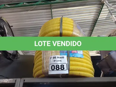 LOTE 088 - 02 ROLOS DE MANGUEIRA CORRUGADA. (NO ESTADO) ATENÇÃO! FAZER A VISITAÇÃO ANTES DE ARREMATAR, NÃO SABEMOS SE FUNCIONA. LEILÃO NÃO TEM GARANTIA E NEM DEVOLUÇÃO, SUJEITO A POSSÍVEIS AVARIAS VISÍVEIS/OCULTAS E/OU AUSÊNCIA DE COMPONENTES.