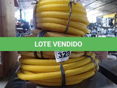 LOTE 328 - 03 ROLOS DE MANGUEIRA CORRUGADA. (NO ESTADO) ATENÇÃO! FAZER A VISITAÇÃO ANTES DE ARREMATAR, NÃO SABEMOS SE FUNCIONA. LEILÃO NÃO TEM GARANTIA E NEM DEVOLUÇÃO, SUJEITO A POSSÍVEIS AVARIAS VISÍVEIS/OCULTAS E/OU AUSÊNCIA DE COMPONENTES.