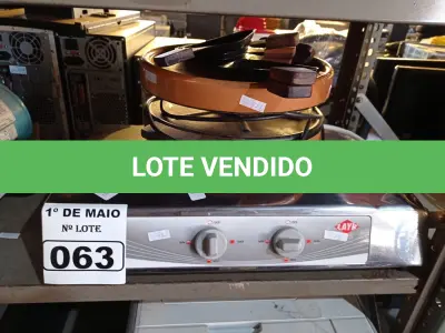 LOTE 063 - 01 FONDUE E 01 FOGÃO DE INDUÇÃO DE 02 BOCAS. (NO ESTADO) ATENÇÃO! FAZER A VISITAÇÃO ANTES DE ARREMATAR, NÃO SABEMOS SE FUNCIONA. LEILÃO NÃO TEM GARANTIA E NEM DEVOLUÇÃO, SUJEITO A POSSÍVEIS AVARIAS VISÍVEIS/OCULTAS E/OU AUSÊNCIA DE COMPONENTES.