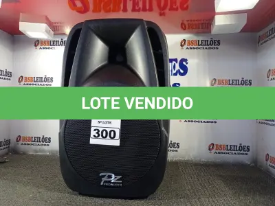 LOTE 300 - 01 CAIXA DE SOM PZ PROPASSIVE PRO ÁUDIO PX-12 (NOVA). (NO ESTADO) ATENÇÃO! FAZER A VISITAÇÃO ANTES DE ARREMATAR, NÃO SABEMOS SE FUNCIONA. LEILÃO NÃO TEM GARANTIA E NEM DEVOLUÇÃO, SUJEITO A POSSÍVEIS AVARIAS VISÍVEIS/OCULTAS E/OU AUSÊNCIA DE COMPONENTES.