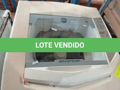 LOTE 115 - 01 MÁQUINA DE LAVAR MARCA BRASTEMP 10KG 220V. (NO ESTADO) ATENÇÃO! FAZER A VISITAÇÃO ANTES DE ARREMATAR, NÃO SABEMOS SE FUNCIONA. LEILÃO NÃO TEM GARANTIA E NEM DEVOLUÇÃO, SUJEITO A POSSÍVEIS AVARIAS VISÍVEIS/OCULTAS E/OU AUSÊNCIA DE COMPONENTES.