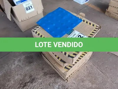 LOTE 022 - 01 LOTE COM PISOS TÁTIL DE BORRACHA (NO ESTADO)