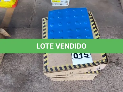 LOTE 015 - 01 LOTE COM PISOS TÁTIL DE BORRACHA (NO ESTADO)