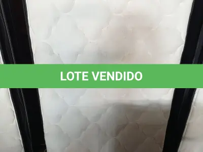 LOTE 015 - 01 COLCHÃO COM BASE. MARCA ECLIPSE (NO ESTADO) (TWIN MATRESS) AU1873U E BF8628J
