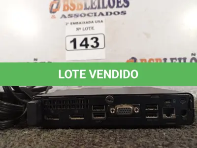 LOTE 143 - 01 CPU COM MEMÓRIA DE 16GB E SEM HD COM CARREGADOR MARCA HP. (NO ESTADO) BD0957T