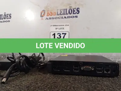 LOTE 137 - 01 CPU SEM MEMÓRIA E SEM HD COM CARREGADOR MARCA HP. (NO ESTADO) BD0866J