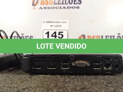 LOTE 145 - 01 CPU SEM MEMÓRIA E SEM HD COM CARREGADOR MARCA HP. (NO ESTADO) BD0961P