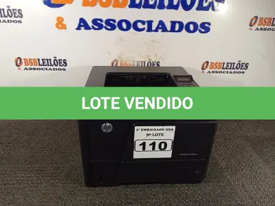 LOTE 110 - 01 IMPRESSORA LASERJET PRO 400M 401N MARCA HP. (PRINTER) (NO ESTADO) AV9760G