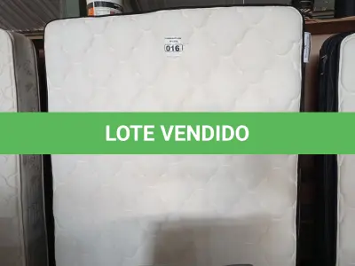LOTE 016 - 01 COLCHÃO RAINHA QUEEN COM BASE. (NO ESTADO) (MATRESS QUEEN) AU1887E AV9822S