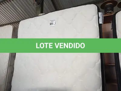 LOTE 016 - 01 COLCHÃO RAINHA QUEEN COM BASE. (NO ESTADO) (MATRESS QUEEN) AU1887E AV9822S