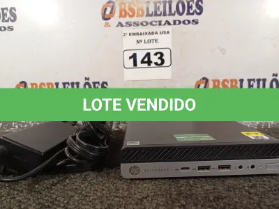 LOTE 143 - 01 CPU COM MEMÓRIA DE 16GB E SEM HD COM CARREGADOR MARCA HP. (NO ESTADO) BD0957T