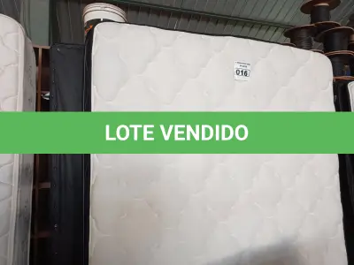 LOTE 016 - 01 COLCHÃO RAINHA QUEEN COM BASE. (NO ESTADO) (MATRESS QUEEN) AU1887E AV9822S