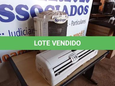 LOTE 116 - 01 AR-CONDICIONADO 12000BTUS SEM CONTROLE MARCA SPRINGER. (NO ESTADO) AV9793Y
