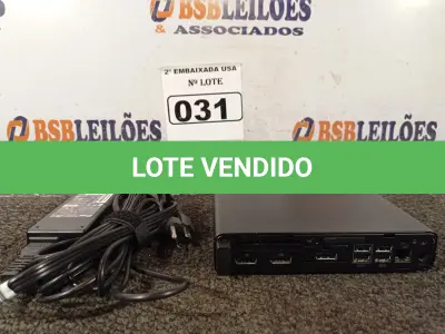 LOTE 031 - 01 CPU COM MEMÓRIA DE 16GB E SEM HD MARCA HP. (NO ESTADO) AV9458K