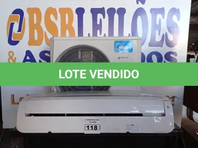 LOTE 118 - 01 AR-CONDICIONADO SPRINGER INVERTER 24000BTUS. (AIR CONDITIONER) (NO ESTADO) AV9810N